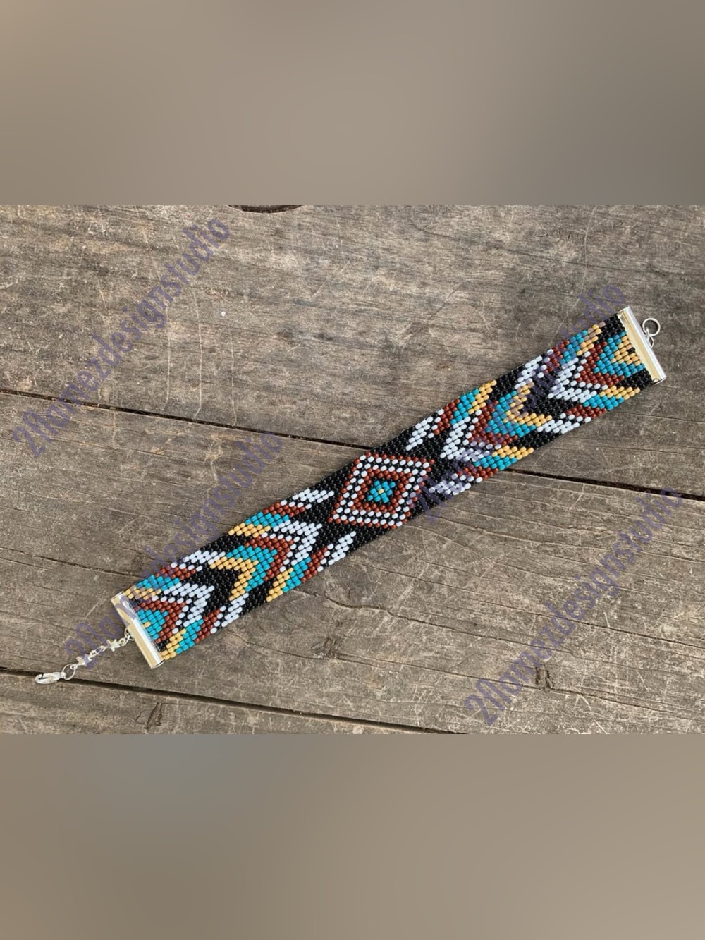 Handcrafted ‘Tree Star’ Seed Bead Bracelet